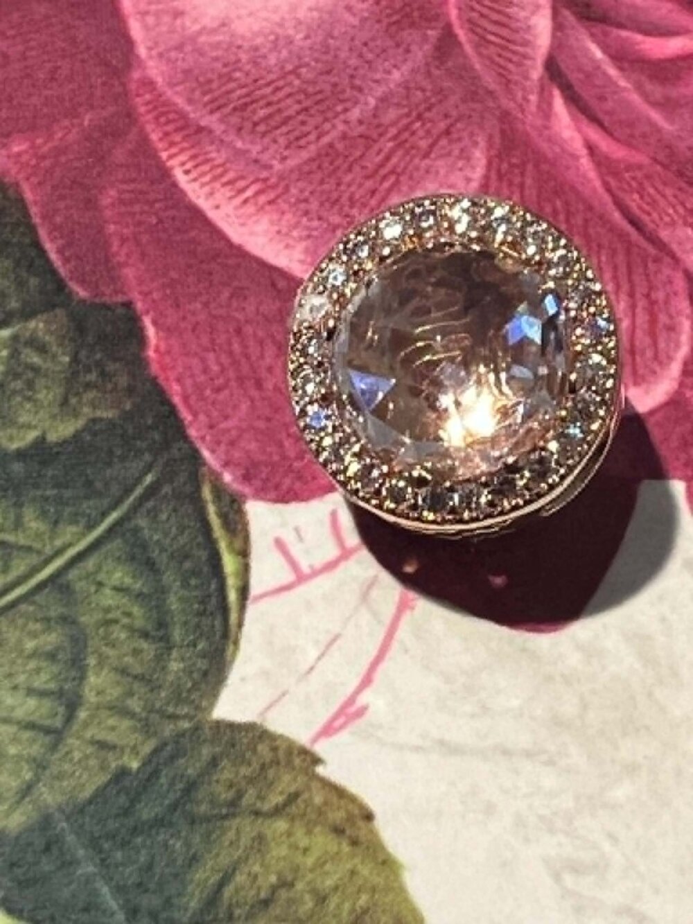 Authentic Pandora Rose Radiant Hearts Blush Pink CZ Charm #781725NBP